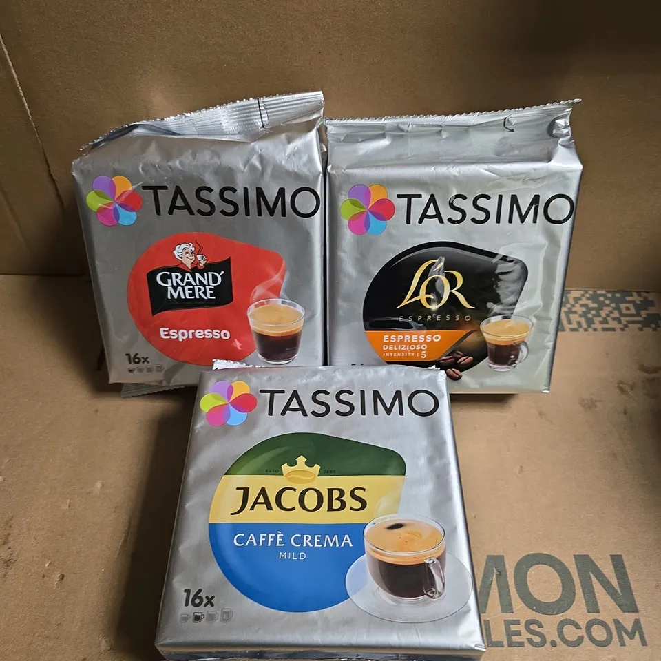 7 X ASSORTED TASSIMO COFFEE PACKS