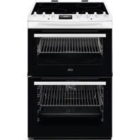 AEG 6000 SERIES 60CM ELECTRIC COOKER IN WHITE