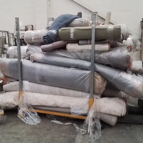 STILLAGE OF APPROXIMATELY 20 QUALITY DESIGNER RUGS