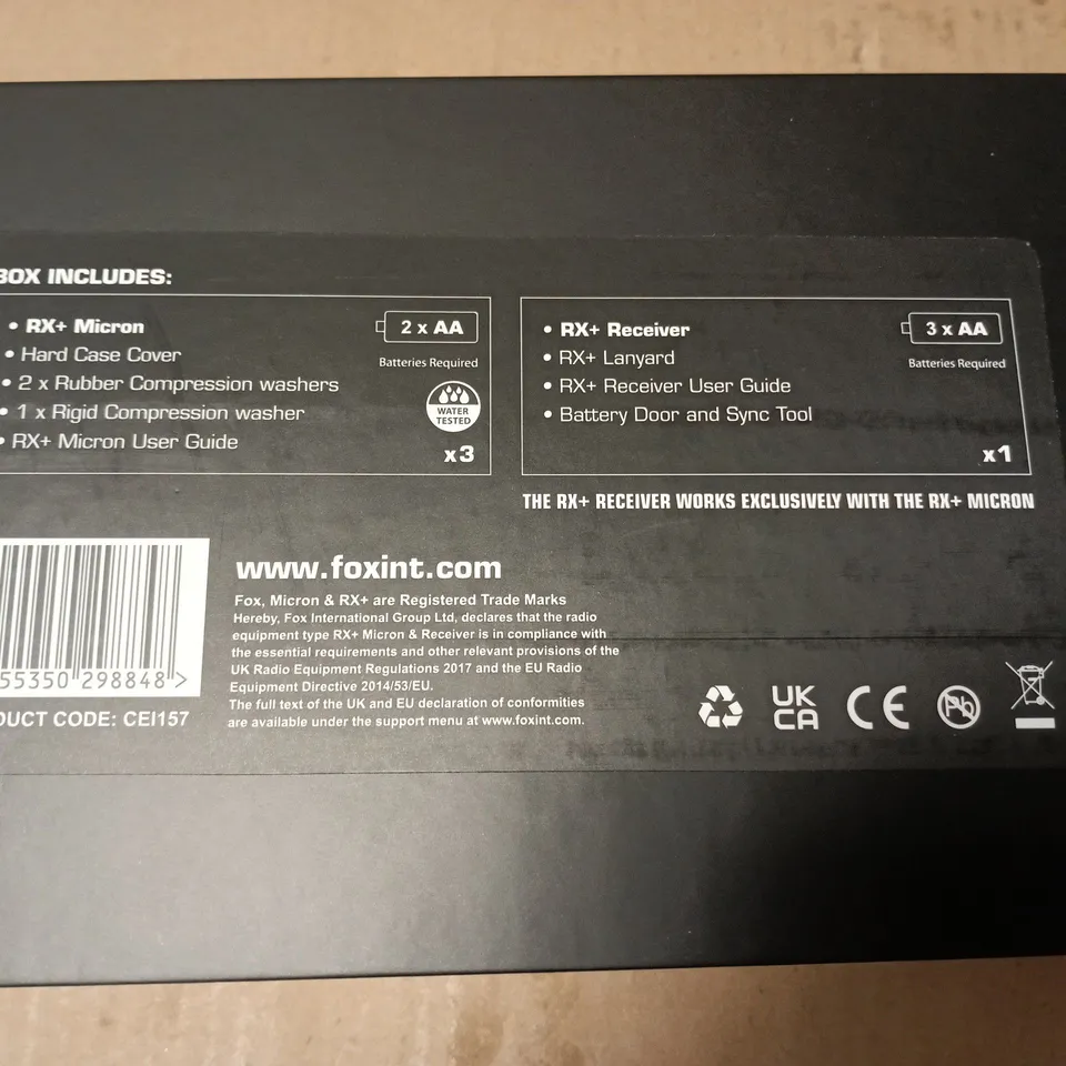 BOXED FOX RX+ MICRON & RECEIVER 