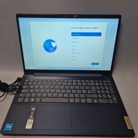 BOXED LENOVO IDEAPAD 3I INTEL I5 LAPTOP IN MYSTIC BLUE - 15IAU7