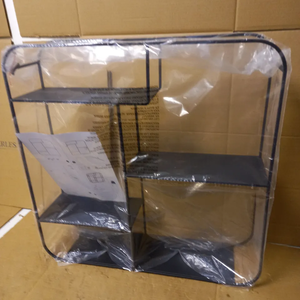UNBRANDED GREY METAL FREESTANDING SHELVES