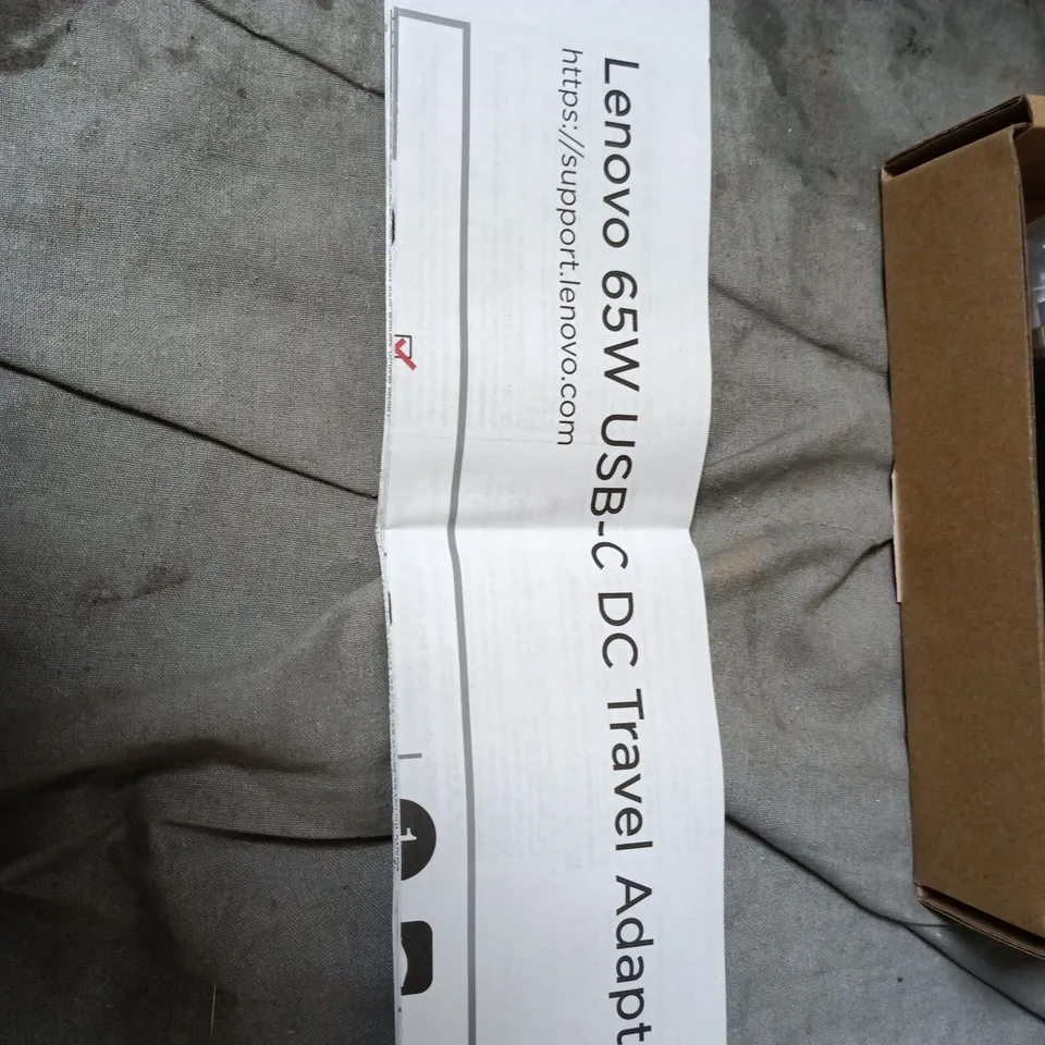 APPROXIMATELY 12 X BOXED LENOVO 65W USB-C TRAVEL ADAPTER