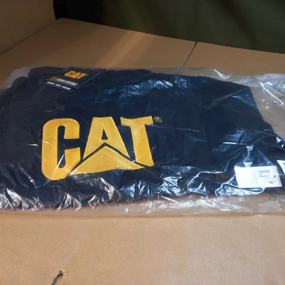 PACKAGED CAT TRADEMARK HOODED SWEATSHIRT - LARGE