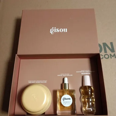 GISOU HONEY INFUSED HAIR CARE GIFT SET – 3 PIECE (HAIR MASK, HAIR OIL & HAIR PERFUME)