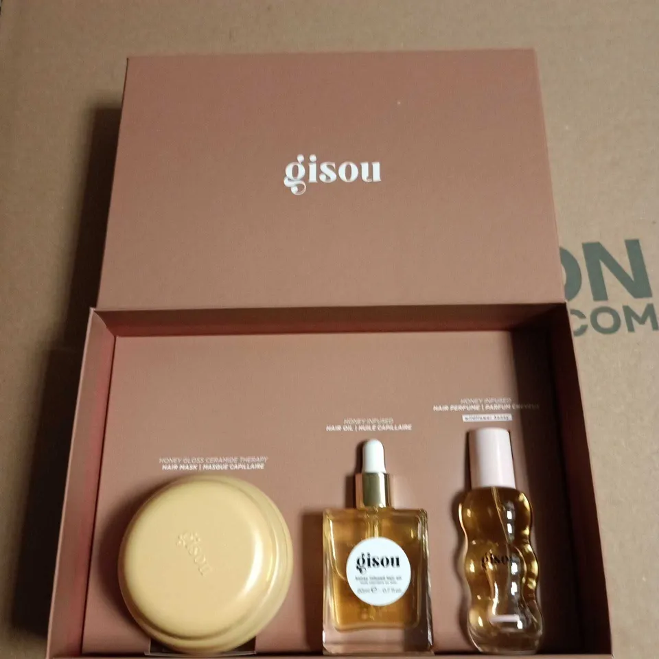 GISOU HONEY INFUSED HAIR CARE GIFT SET – 3 PIECE (HAIR MASK, HAIR OIL & HAIR PERFUME)