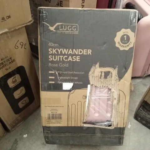 BOXED LUGG - 40CM SKYWANDER SUITCASE ROSE GOLD 