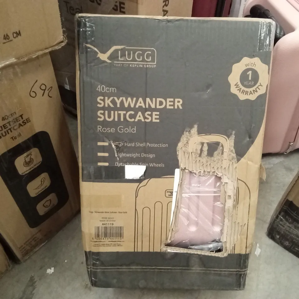 BOXED LUGG - 40CM SKYWANDER SUITCASE ROSE GOLD 
