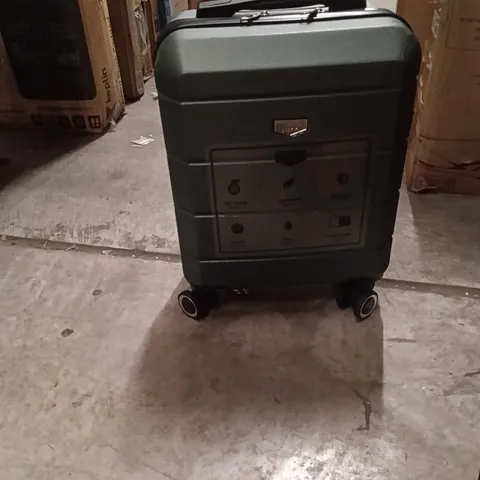 UNBOXED KEPLIN LUGG TRAVEL SUITCASE SMALL SIZE WITH WHEELS GREEN COLOUR