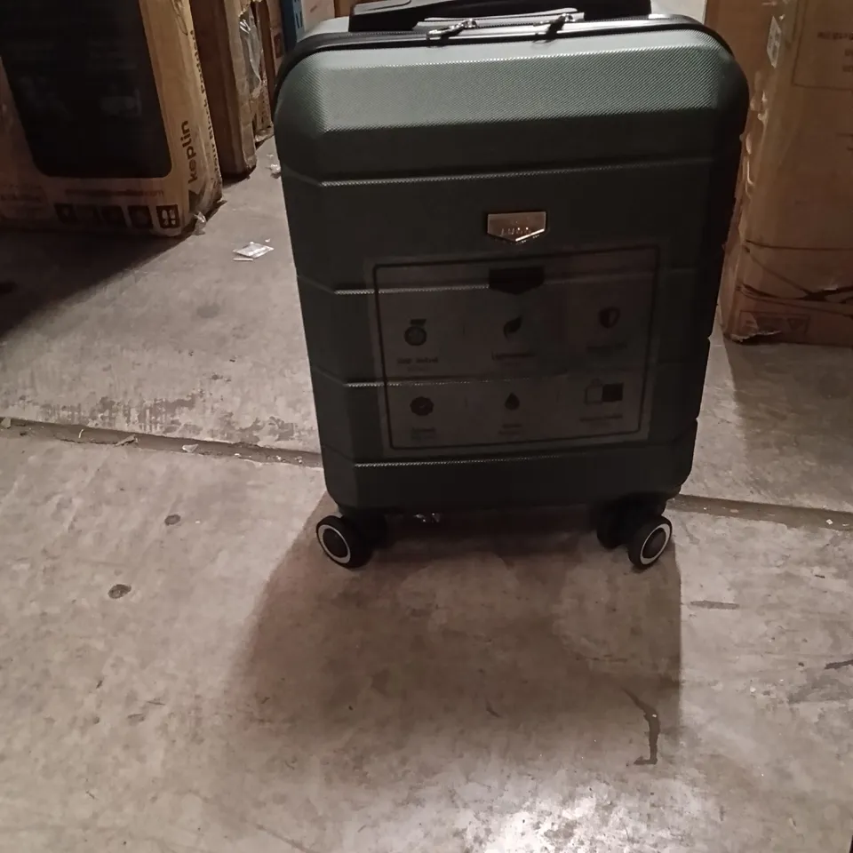 UNBOXED KEPLIN LUGG TRAVEL SUITCASE SMALL SIZE WITH WHEELS GREEN COLOUR
