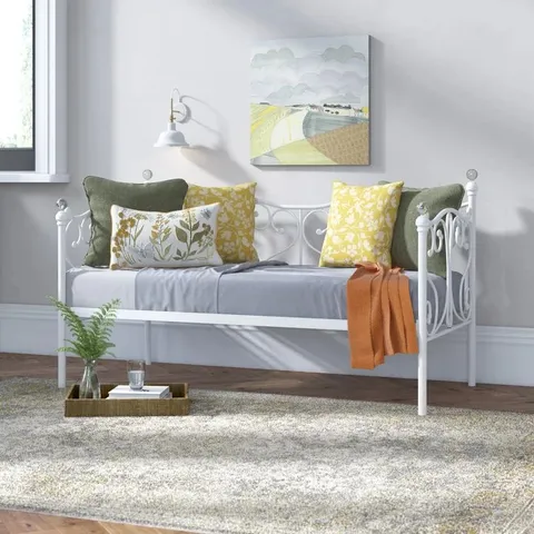BOXED WILLENHALL 3FT DAY BED - WHITE // TRUNDLE NOT INCLUDED (1 BOX)