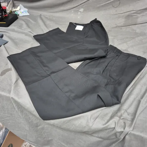 BLACK SCHOOL PANTS 13-14YO/ELASTICATED WAIST, WITH TAG (VERIFY SIZE) 2 PACK