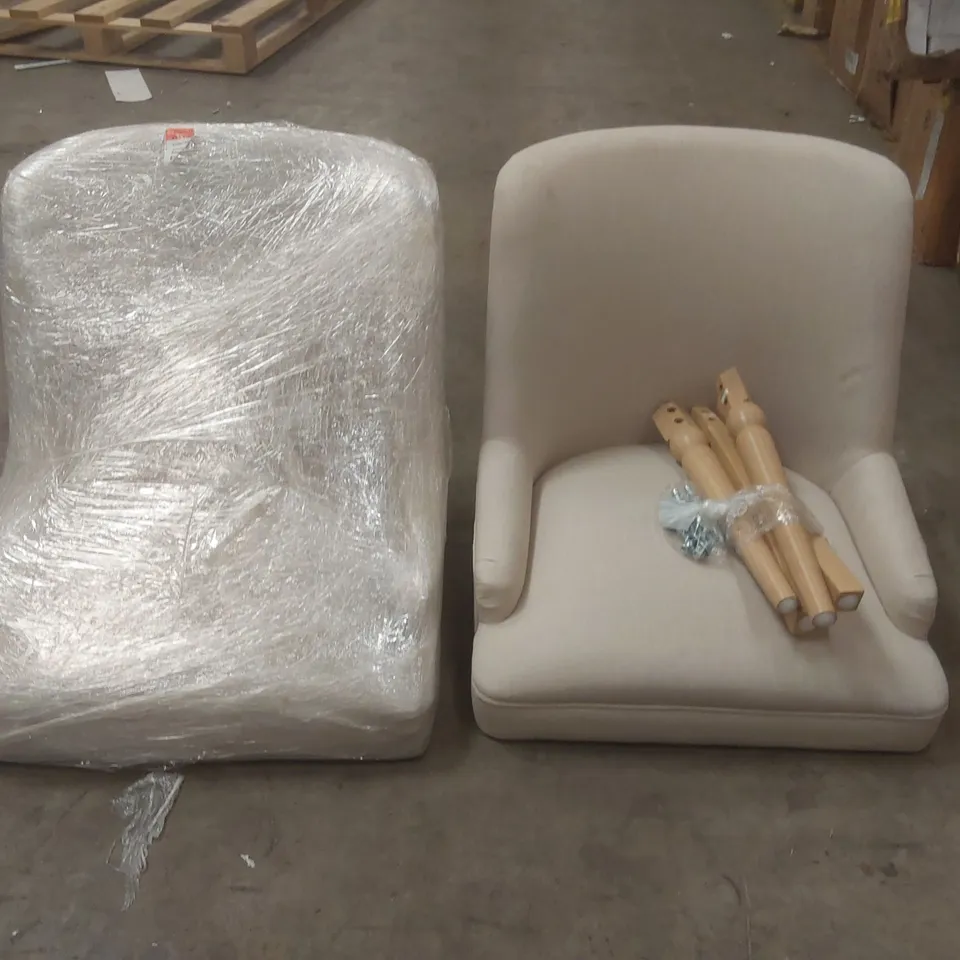 PAIR OF BEATRICE UPHOLSTERED DINING CHAIRS 