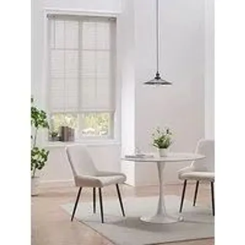 BOXED FAUX WOOD VENETIAN BLIND - 115 X 160cm (1 BOX)
