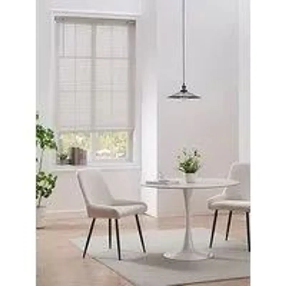 BOXED FAUX WOOD VENETIAN BLIND - 115 X 160cm (1 BOX)