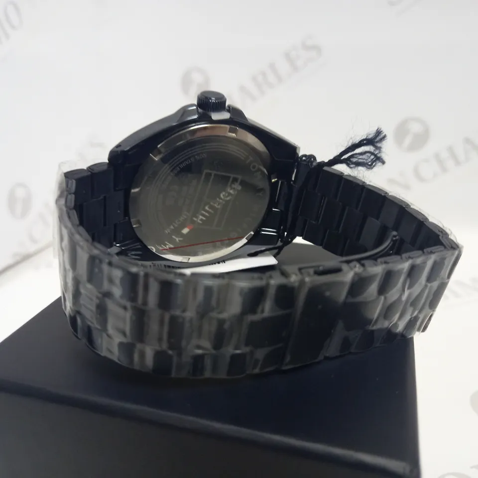 TOMMY HILFIGER RILEY NAVY STAINLESS STEEL WATCH RRP £149