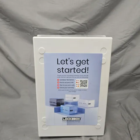 Lockabox One Opal White Storage Safe