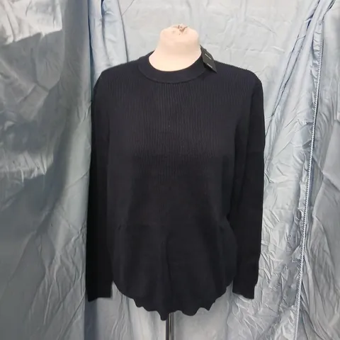LEGEND LONDON RIDGE KNIT SWEATSHIRT β NAVY, SIZE M