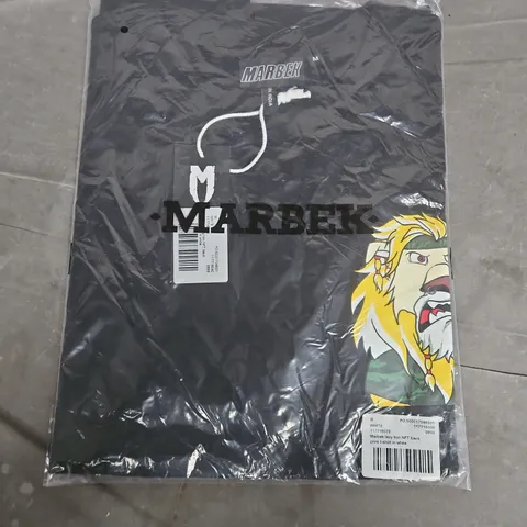 BAGGED MARBEK LION NFT PRINT TEE IN BLACK - MEDIUM