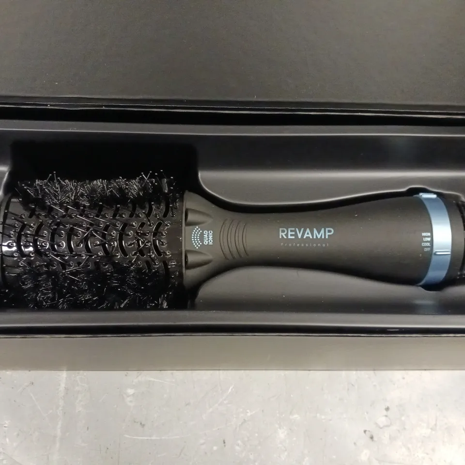 BOXED REVAMP PROGLOSS PERFECT BLOW DRY VOLUME HAIRBRUSH RRP £60
