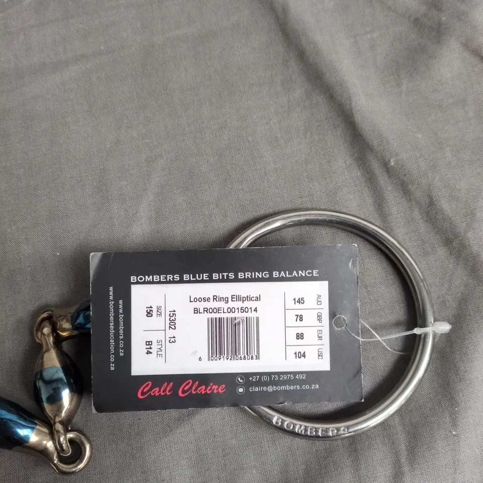 BOMBERS BLUE BITS BRING BALANCE BRACELET – SILVER-TONE WITH BLUE BEADS