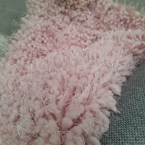 ORIGIN RUG COLLECTION SHAGGY RUG IN PINK (200x290cm) - COLLECTION ONLY