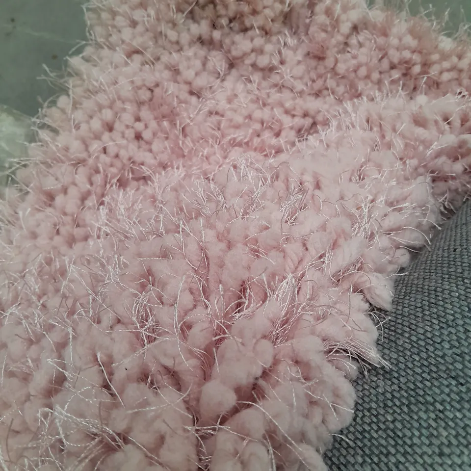 ORIGIN RUG COLLECTION SHAGGY RUG IN PINK (200x290cm) - COLLECTION ONLY