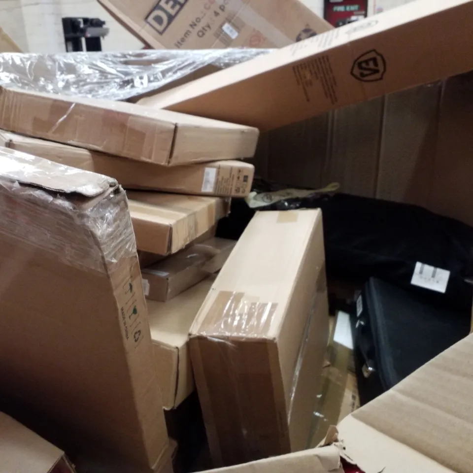 PALLET CONTAINING ASSORTED PRODUCTS INCLUDING SLEEPING BAG, TOILET SEATS, KNITTING MACHINE, UNDERSINK WATER FILTRATION & METAL TOWEL RACK