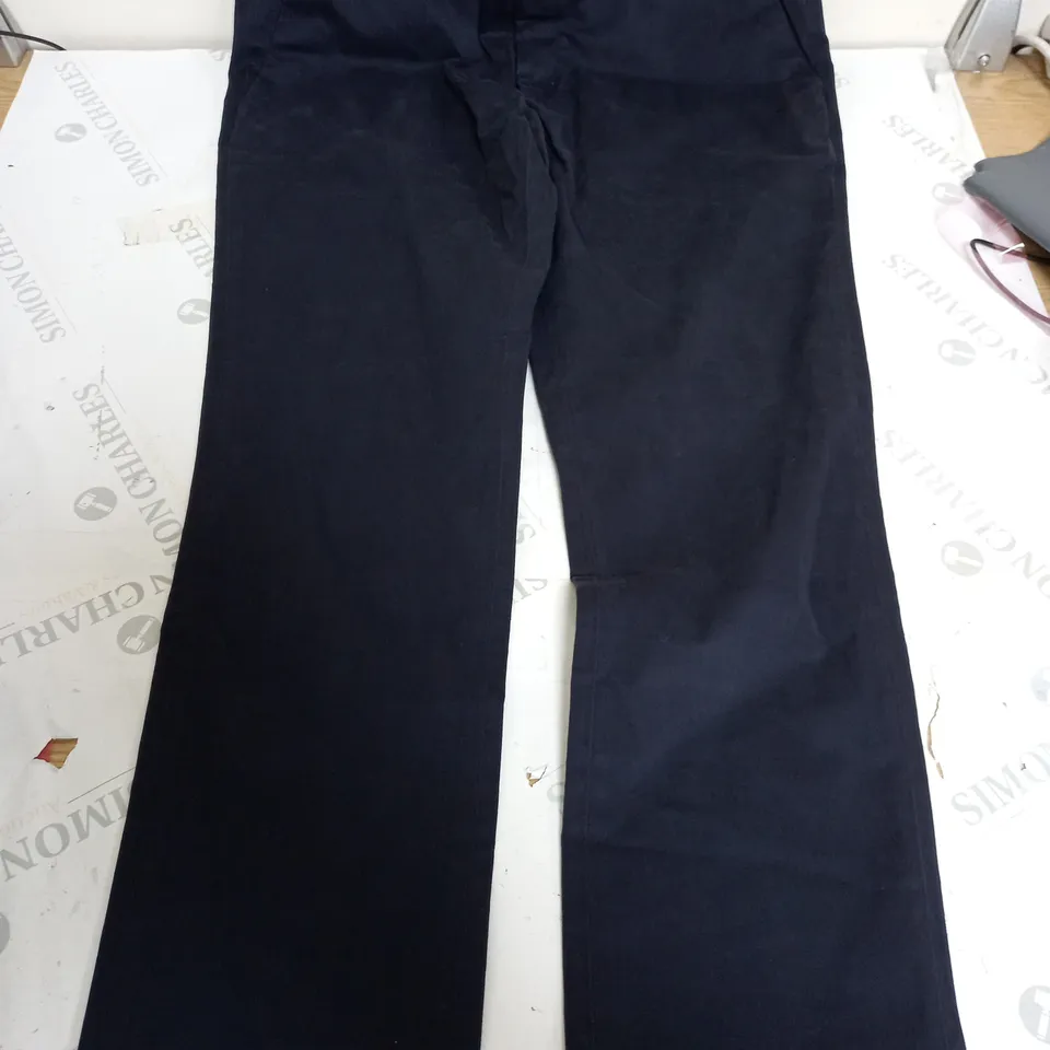 MOSS SLIM FIT CASUAL TROUSERS IN NAVY - 34S