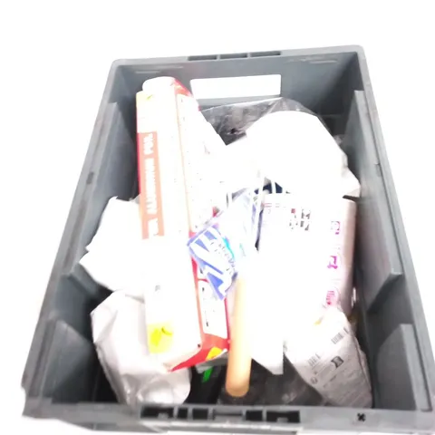 TOTE OF APPROXIMATELY 12 ASSORTED ITEMS TO INCLUDE: GLOSS ACRYLIC VARNISH