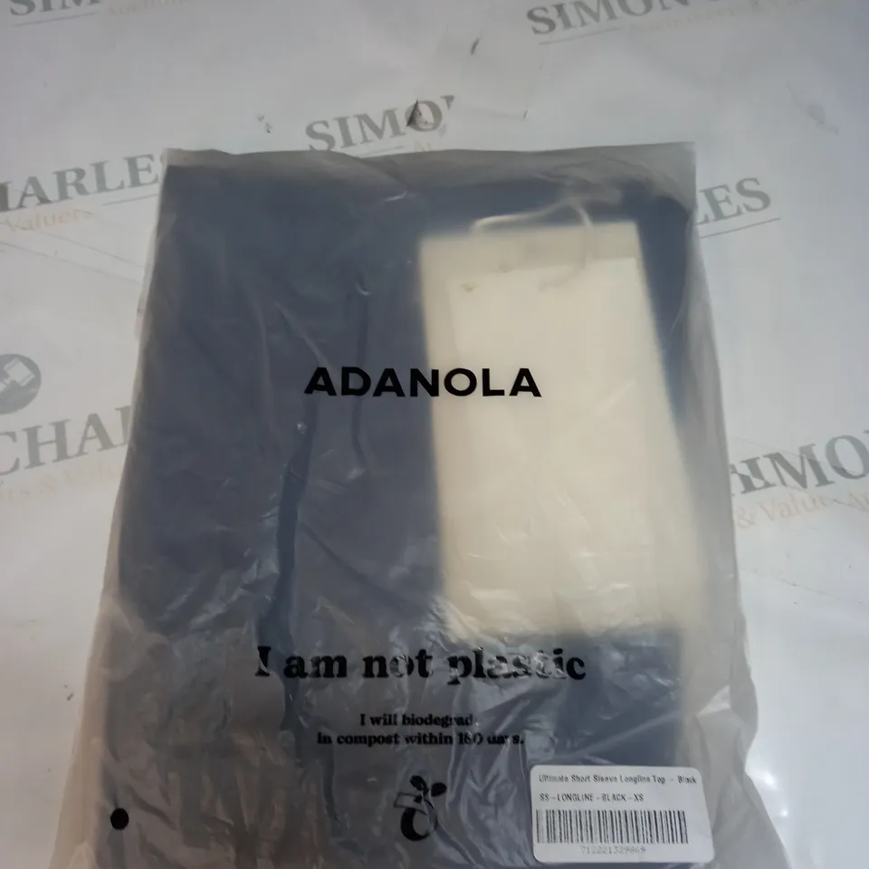 BAGGED ADANOLA SHORT SLEEVE LONGLINE TOP SIZE XS