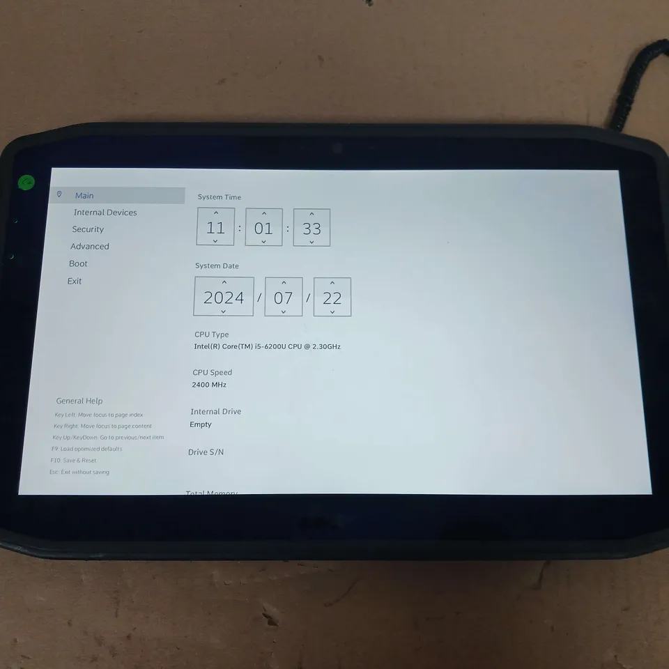 ZEBRA IX125R1 12 INCH I5-6200U 2.30GHZ