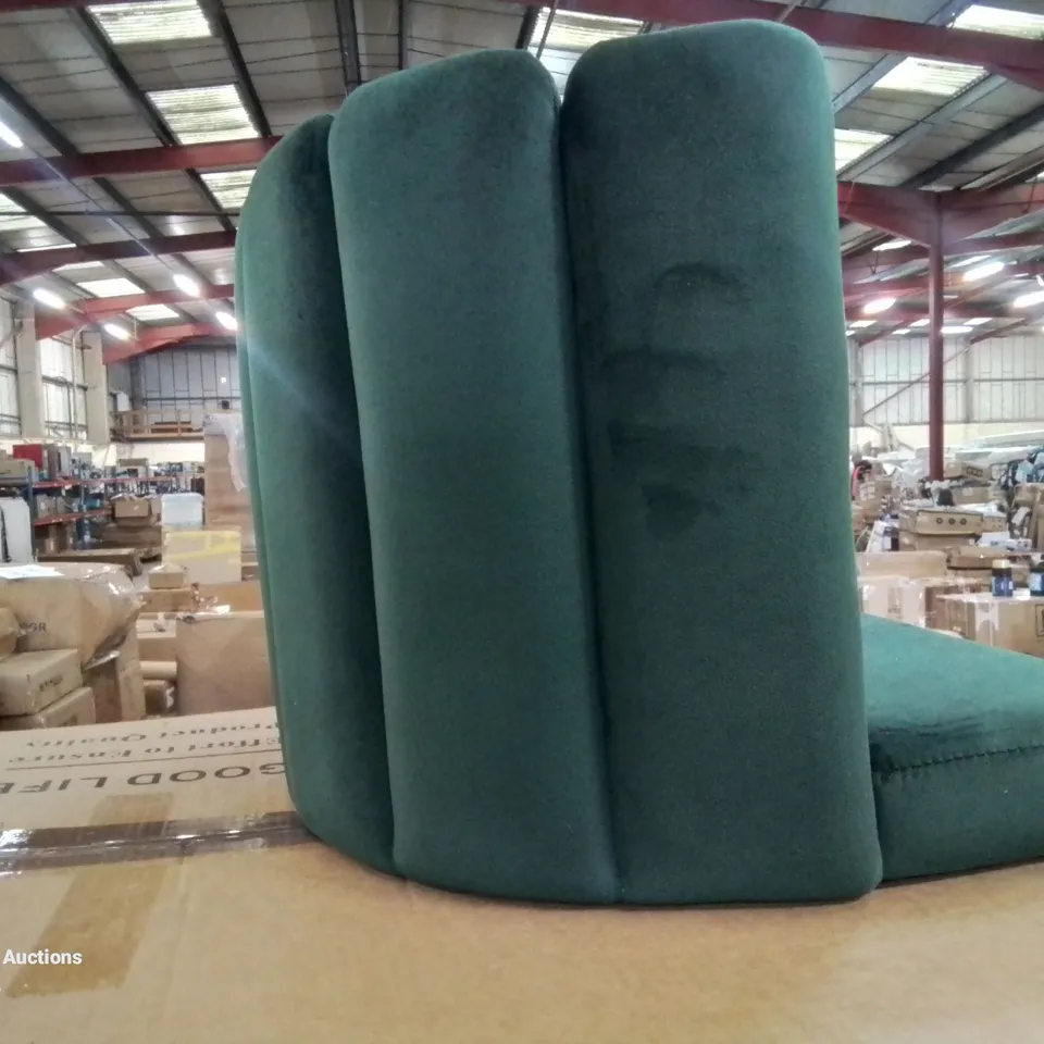 BOXED MARKLAND DINING CHAIR IN GREEN [VELVET]