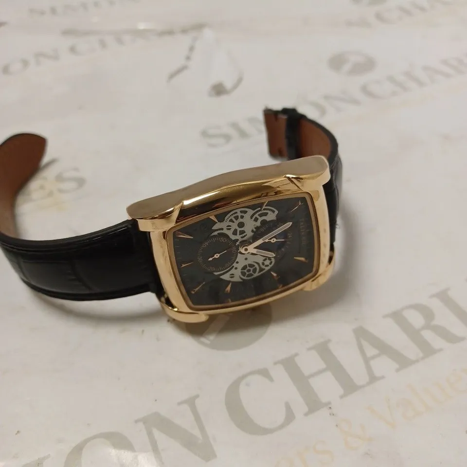 MENS TALIS CO WATCH – MOON PHASE MOVEMENT – SUB DIAL – GENUINE LEATHER STRAP