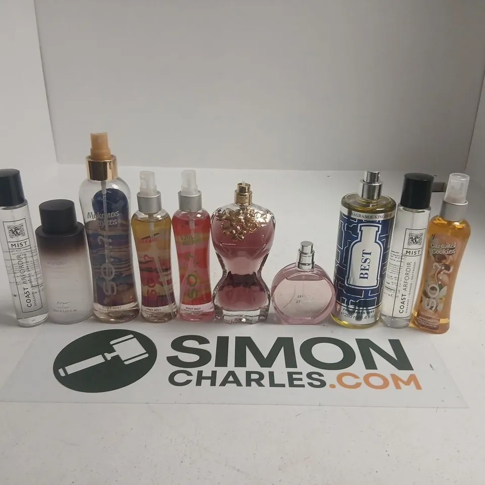 APPROXIMATELY 10 ASSORTED UNBOXED FRAGRANCES