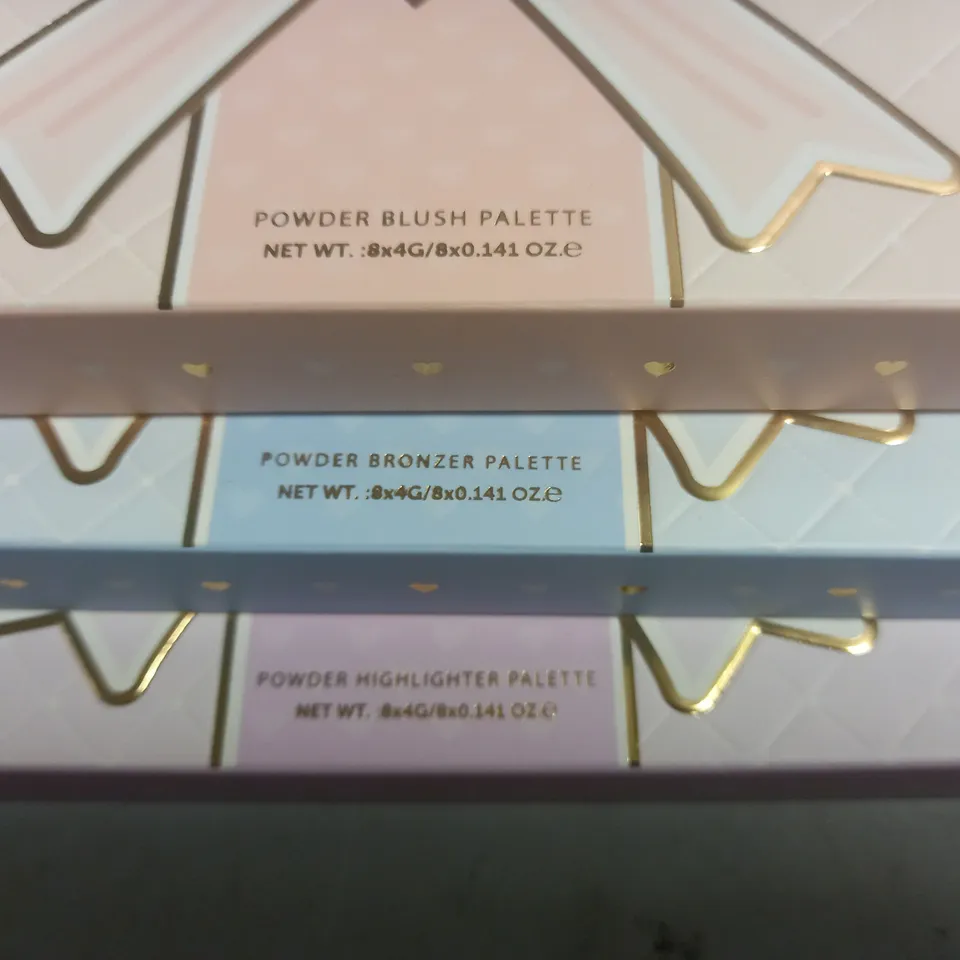 LOT OF 3 ASSORTED PLOUISE EYESHADOE PALETTES