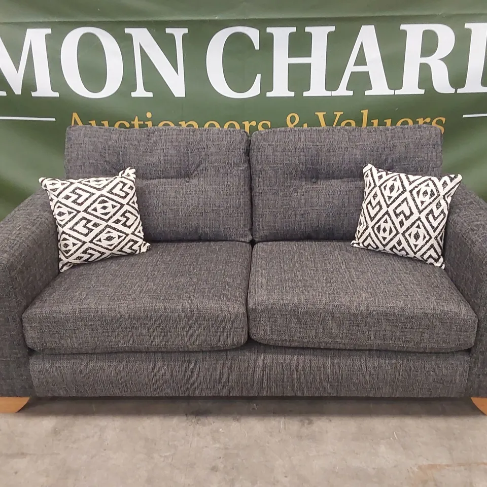 PRENT FABRIC 3 SEATER SOFA - GREY RRP £899