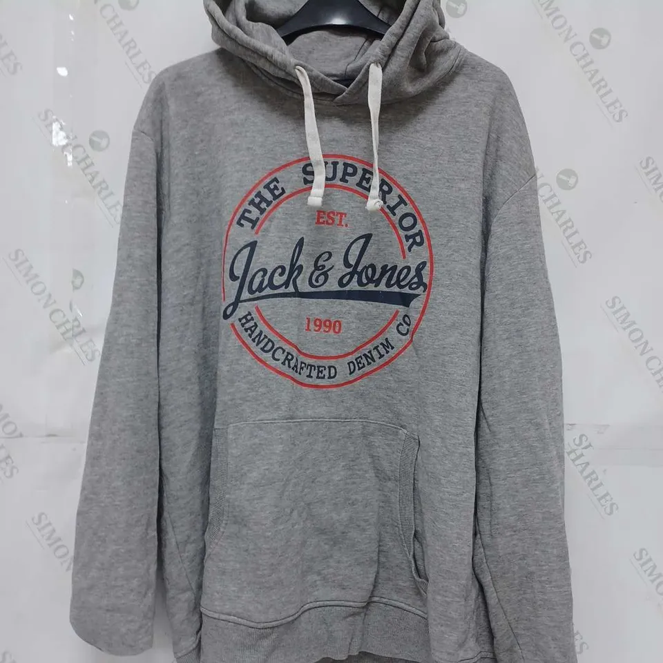 JACK & JONES HOODIE IN GREY - XXL