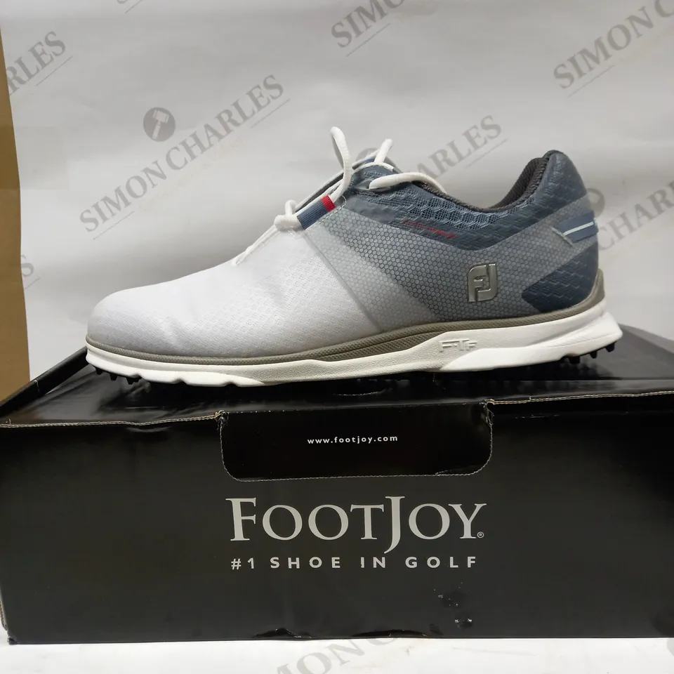 FOOT JOY GOLF SHOES, WHITE/GREY, SIZE 8.5