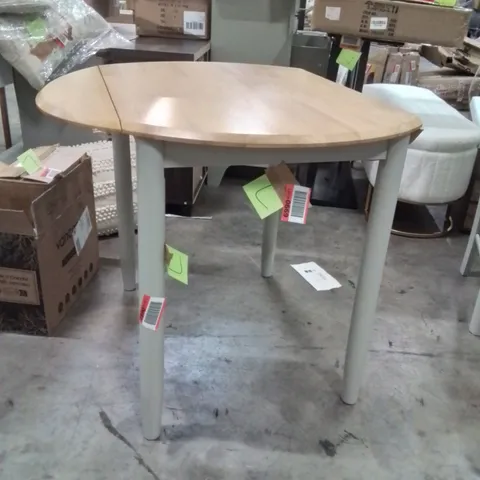 DEERFEILD REMI DROP LEAF SOLID OAK DINING TABLE 