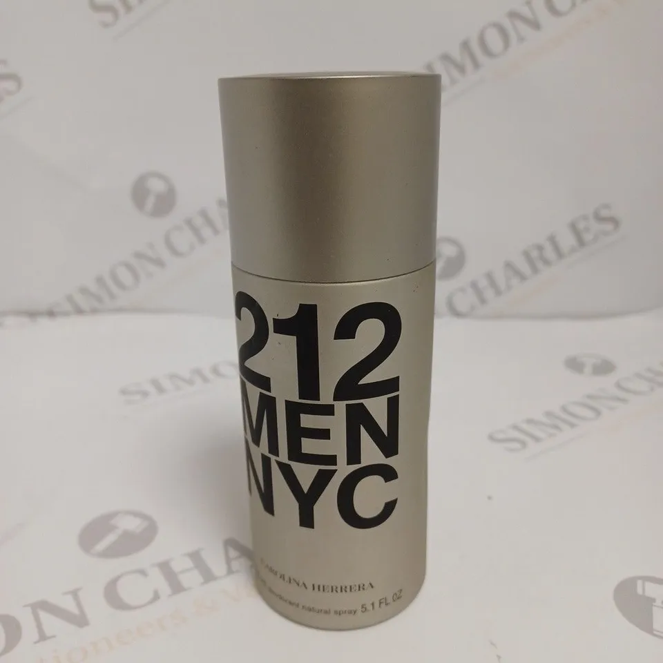 CAROLINA HERRERA 212 NYC MENS DEODORANT SPRAY 