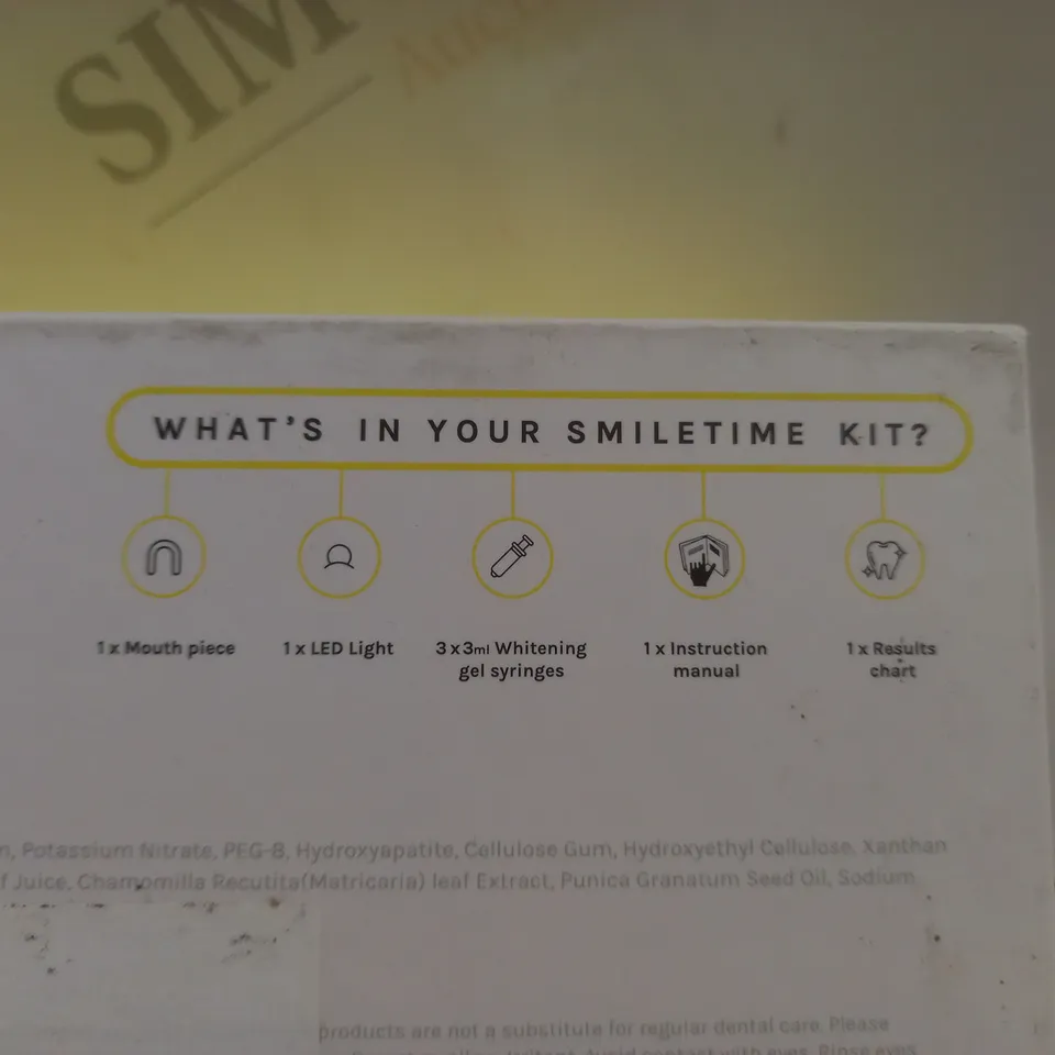 BOXED SMILETIME PREMIUM TEETH WHITENING KIT