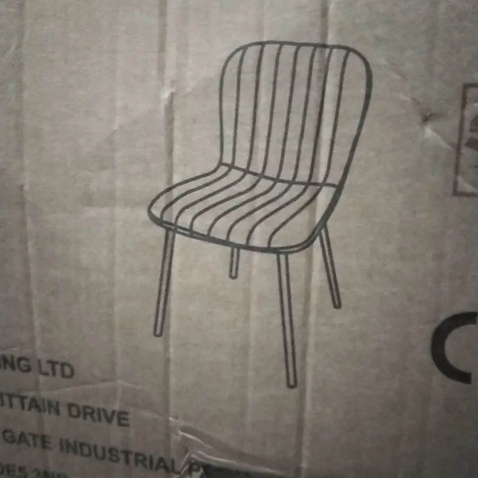 BOXED SET OF 6 DINING CHAIR-BELLA - BLUE