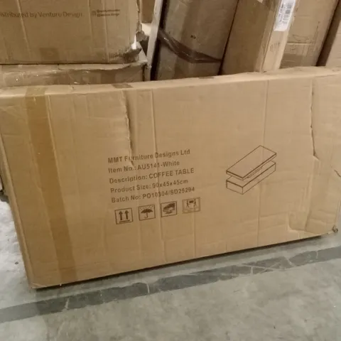 BOXED COFFEE TABLE - WHITE (1 BOX)