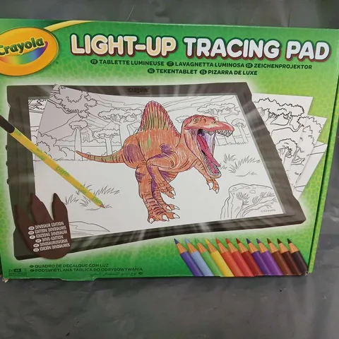 BOXED CRAYOLA DINOSAUR LIGHT-UP TRACING PAD