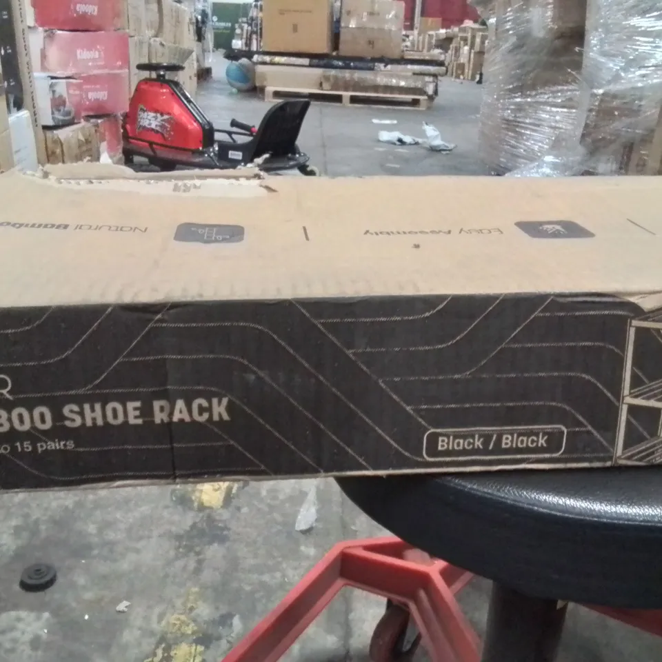 BOXED 3 TIER BAMBOO SHOE RACK