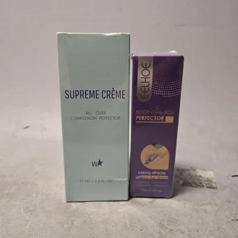 APPROXIMATELY 15 ASSORTED HEALTH & BEAUTY ITEMS TO INCLUDE - EELHOE BODY COVER AGE PERFECTOR , SUPREME CREME 