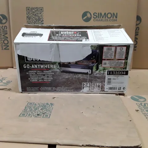 BOXED WEBER CHAR-GO-ANYWHERE BLK EXPORT BLACK CHARCOAL BBQ EUROPE
