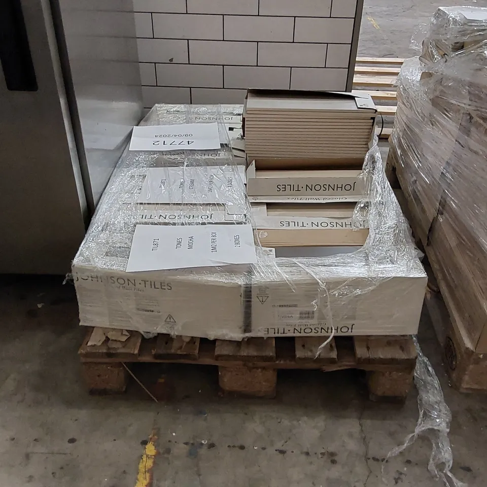 PALLET OF ASSORTED JOHNSON TILES TO INCLUDE;