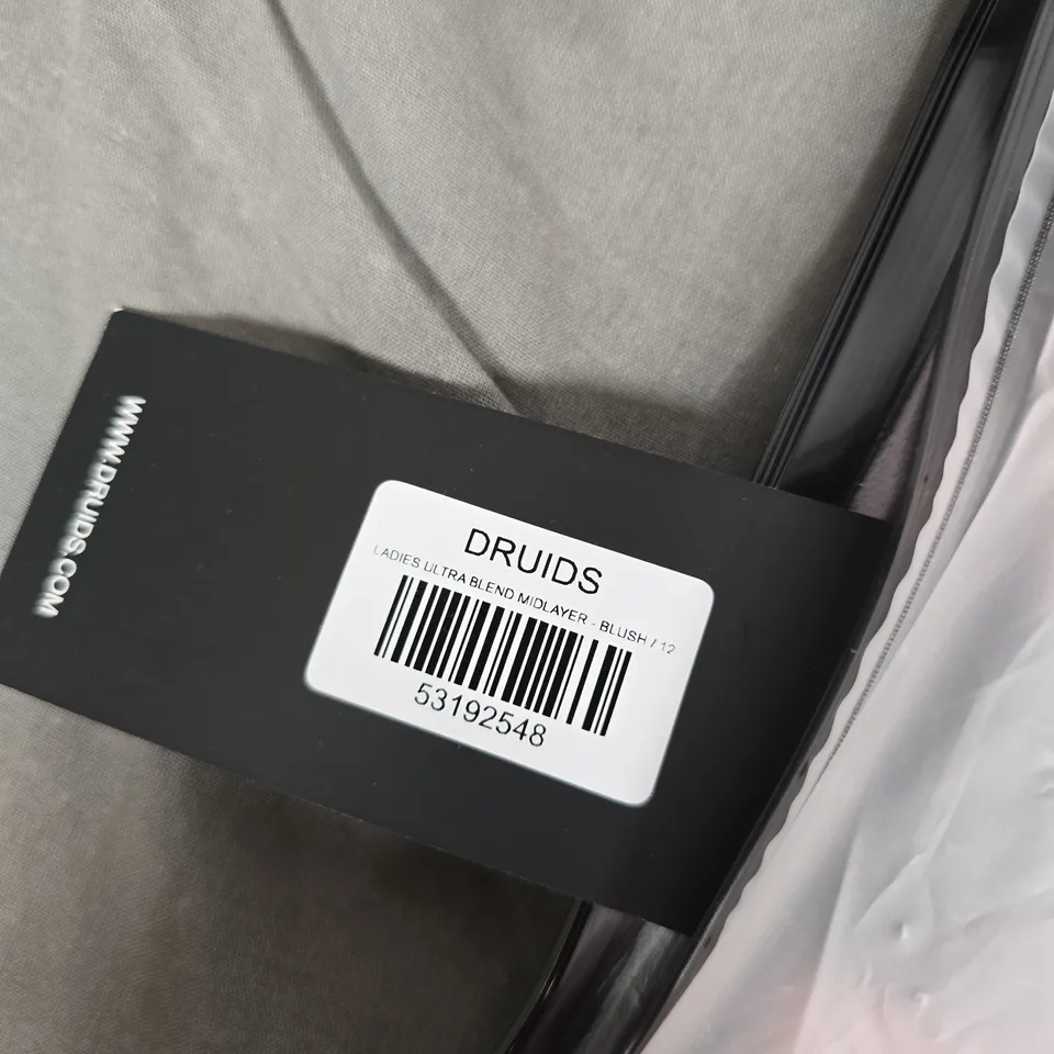 BAGGED DRUIDS LADIES ULTRA BLEND MIDLAYER BLUSH UK SIZE 12
